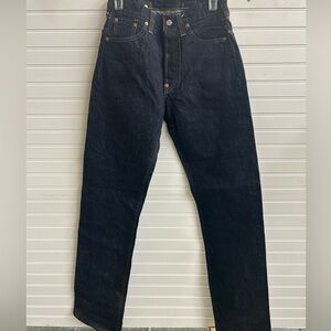 Levi’s 201XX 555 Made in USA Valencia Street cinch-back LVC 1990s raw denim